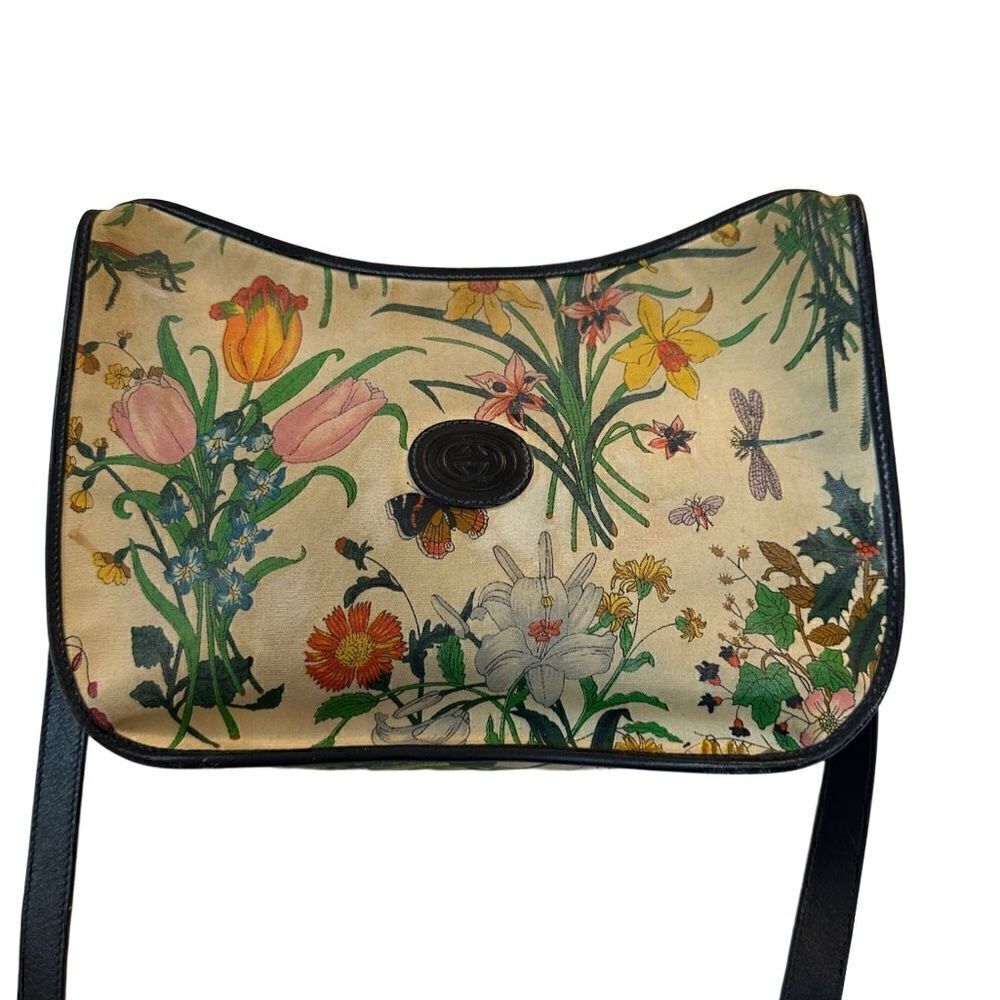 Gucci vintage floral crossbody black - Picture 14 of 16